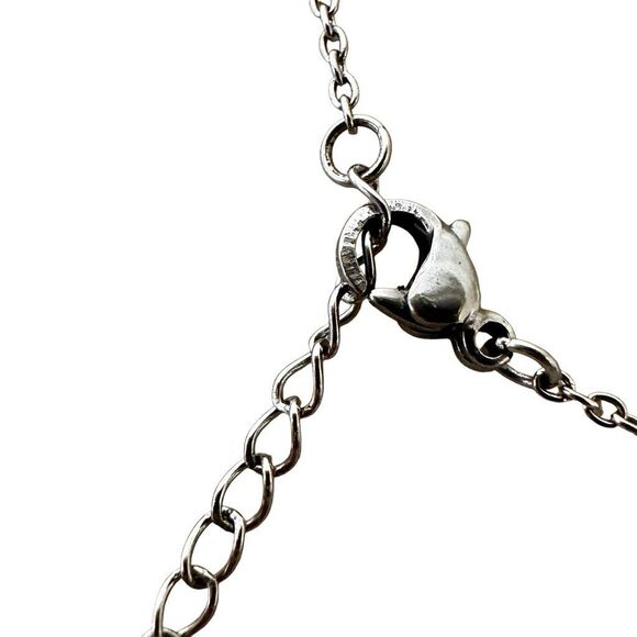 Sterling Silver Filigree Heart pendant Necklace - Picture 5 of 9